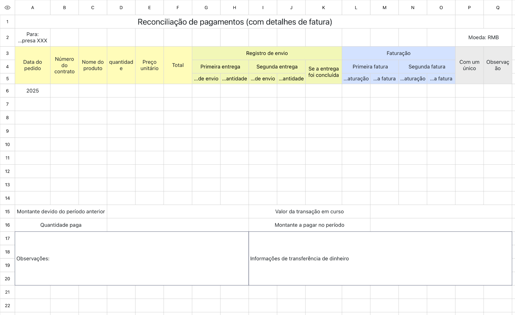 Extratos de pagamento